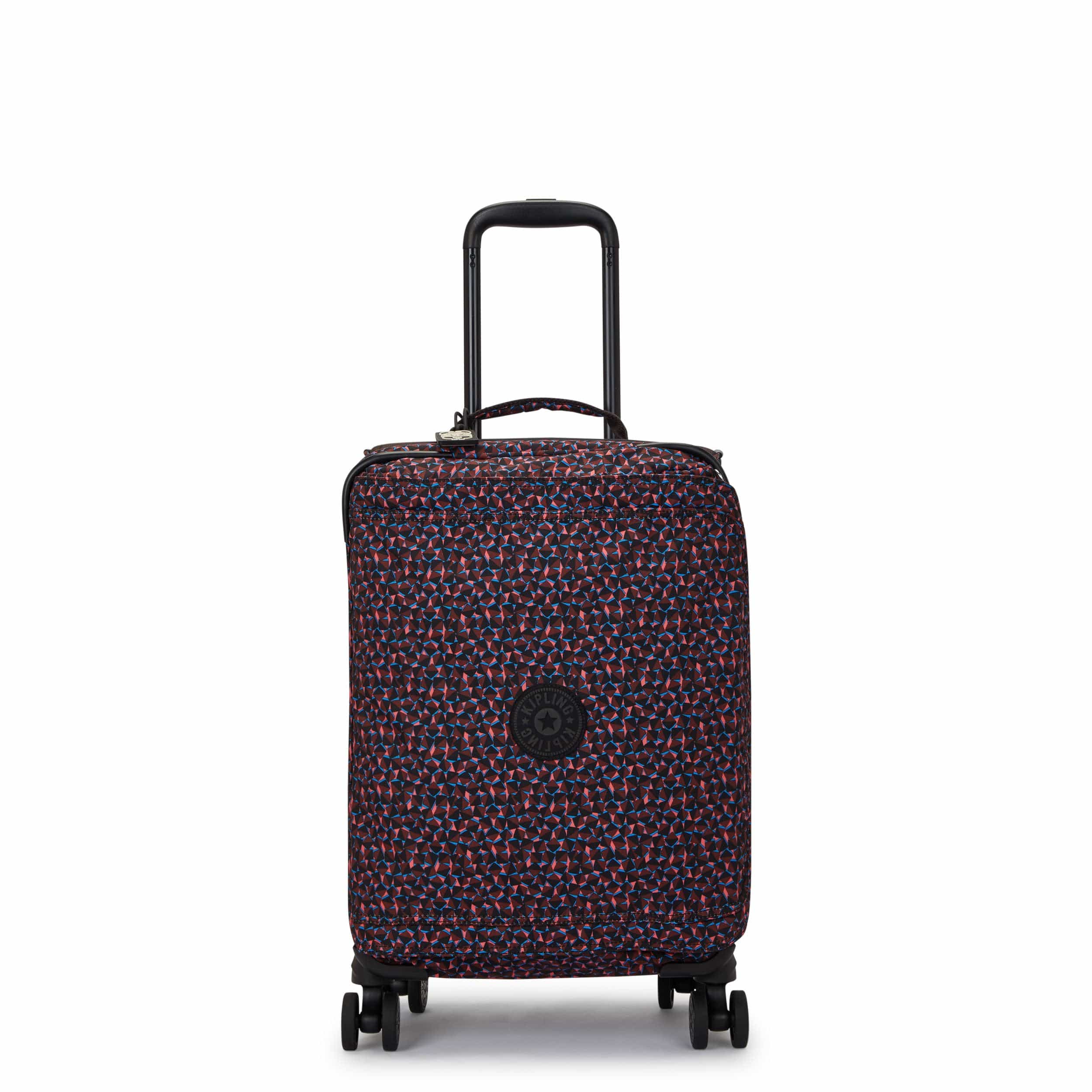 KIPLING-Spontaneous S-Small Cabin Size Wheeled Luggage-Happy Squares-I7211-B3X