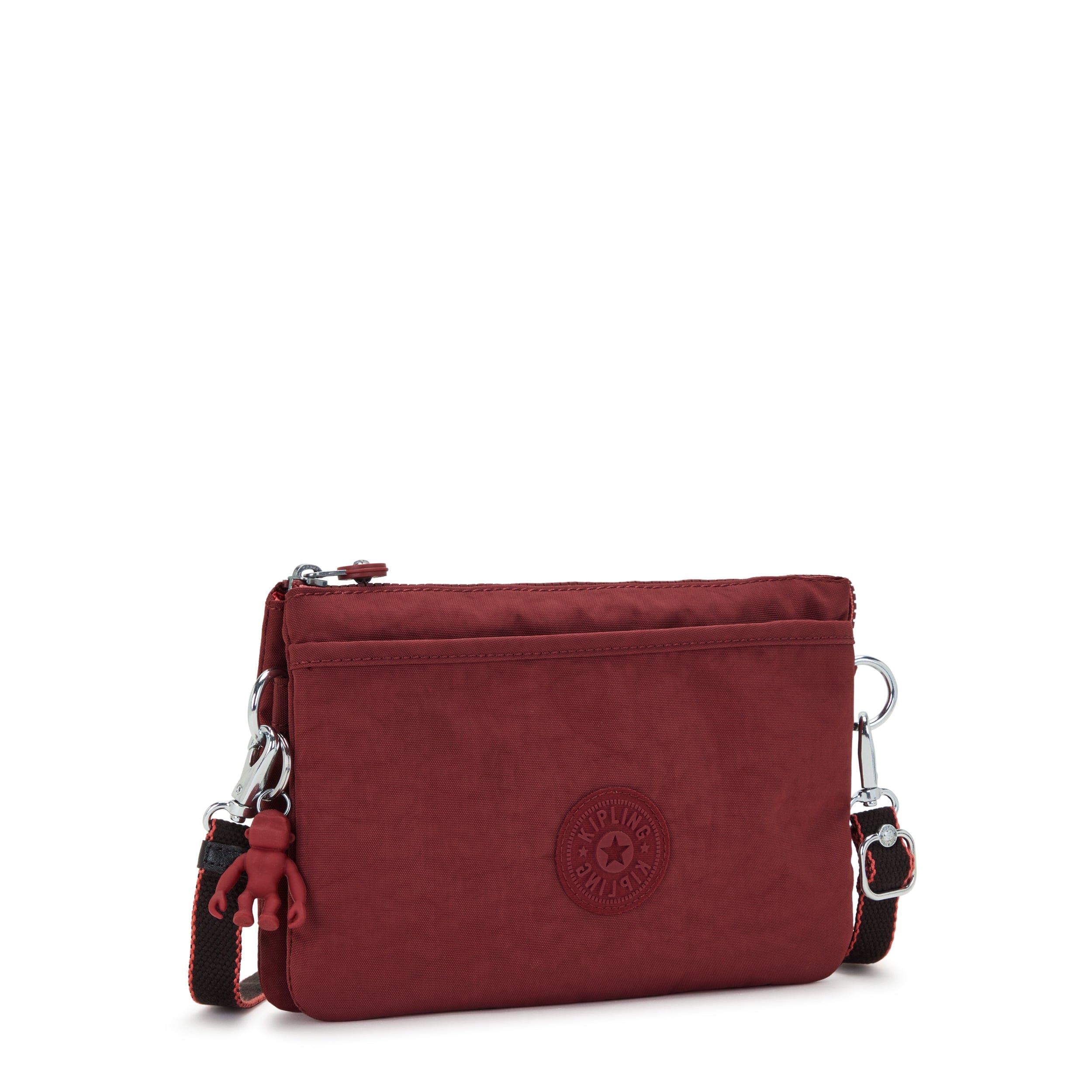 Kipling Riri Flaring Rust Large Pouch with Crossbody Strap C2I7590-A1N