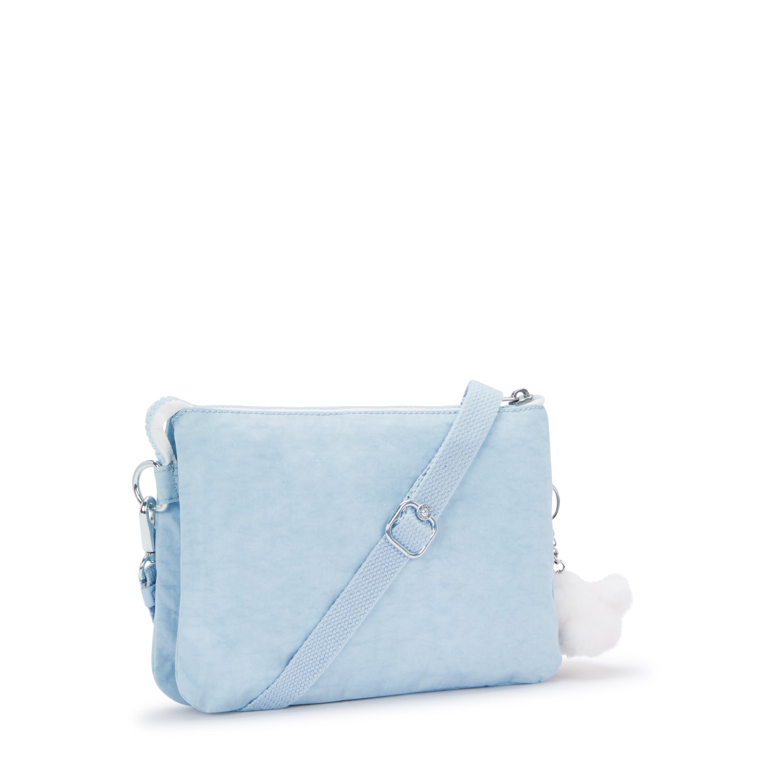 Kipling Riri Frost Blue Bl Large Pouch with Crossbody Strap C2I7590-LZ8