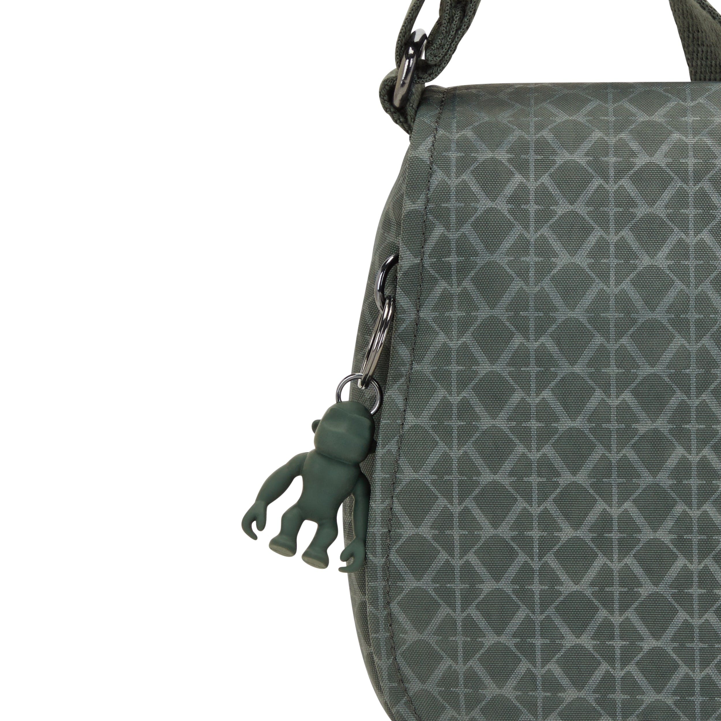 Kipling Loreen M Sign Green Embosse Medium Crossbody Bag C2I7677-F6C