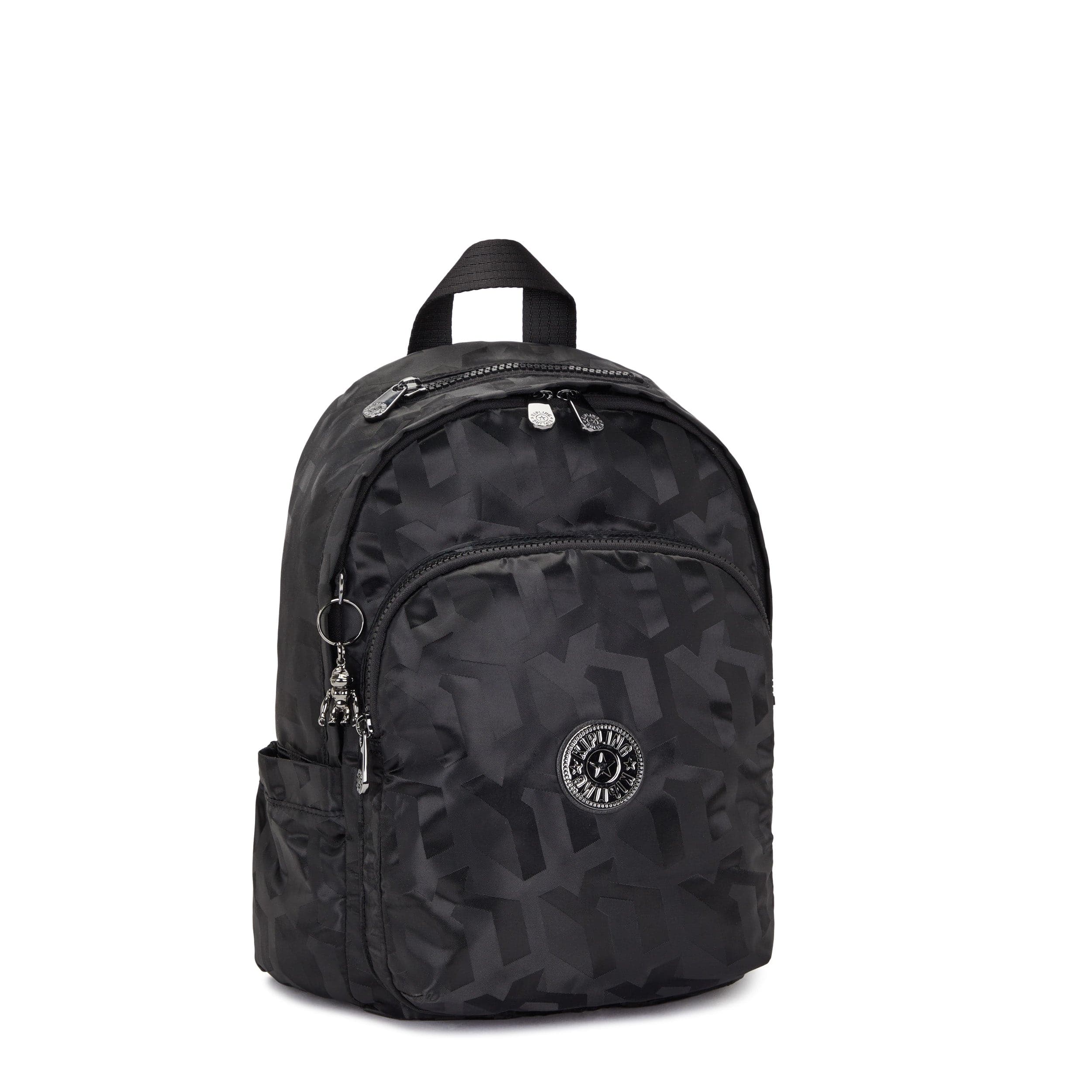 Kipling Delia Black 3D K Jacquard Medium Backpack C2I7720-2NW