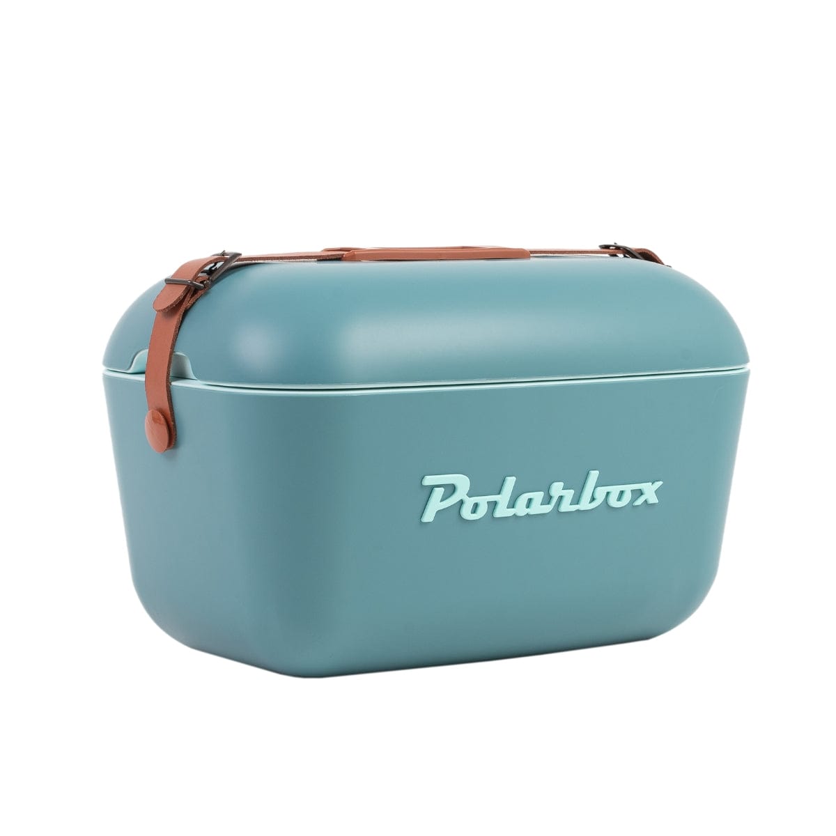 Polarbox 20L Classic Cooler Box with Leather Strap , Blue & Marine Rose