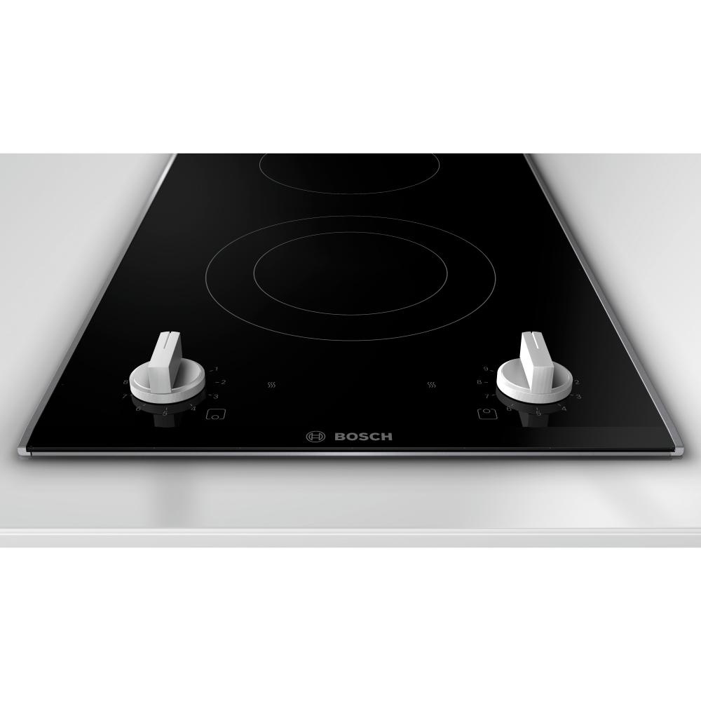 Bosch Series 2, Built- In Domino Electric Hob, 30 cm, Surface Mount with frame-PKF375CA2E, 1 Year Manufacturer Warranty