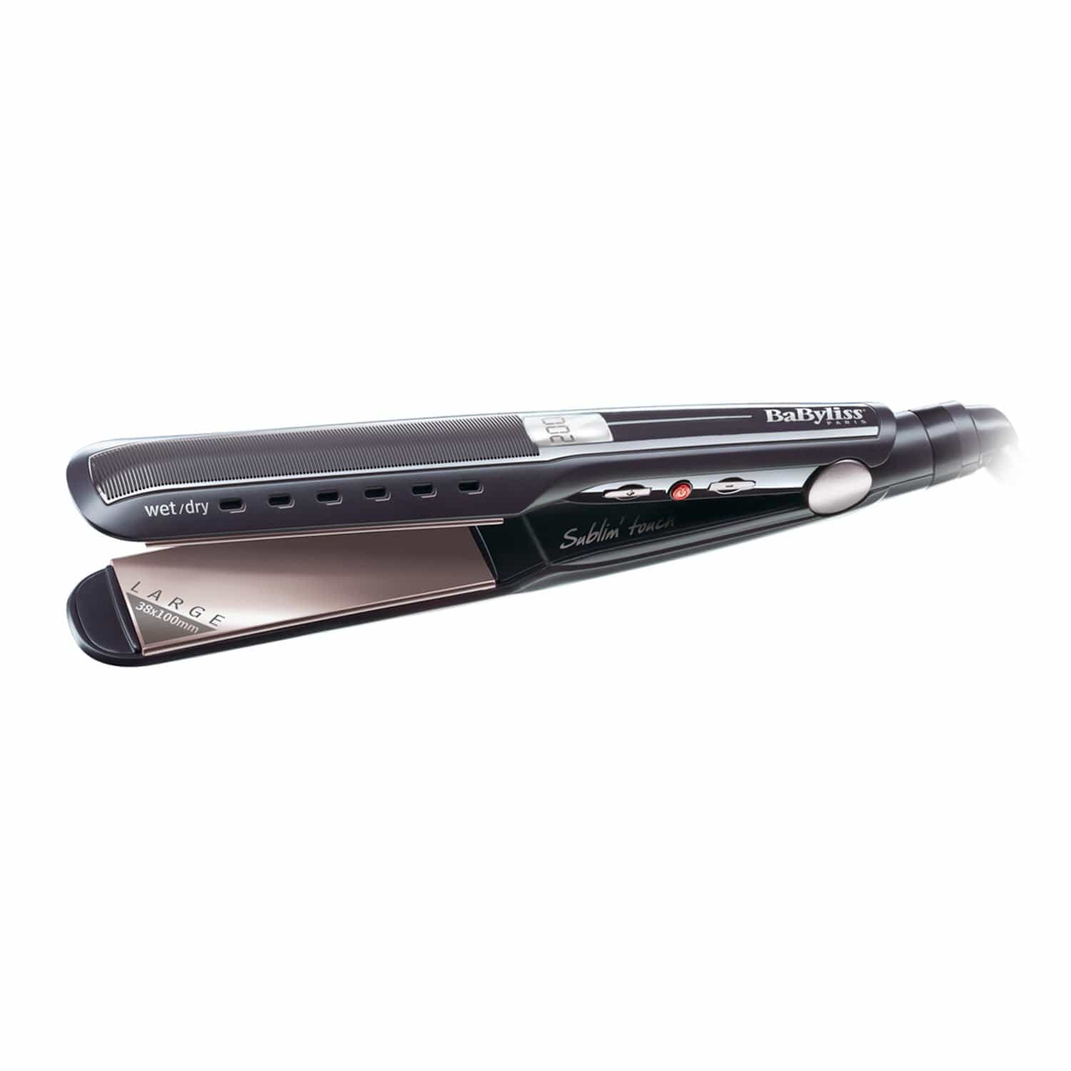 BaByliss مملس الشعر الرطب والجاف LED Sublim Touch + BaByliss مجفف شعر