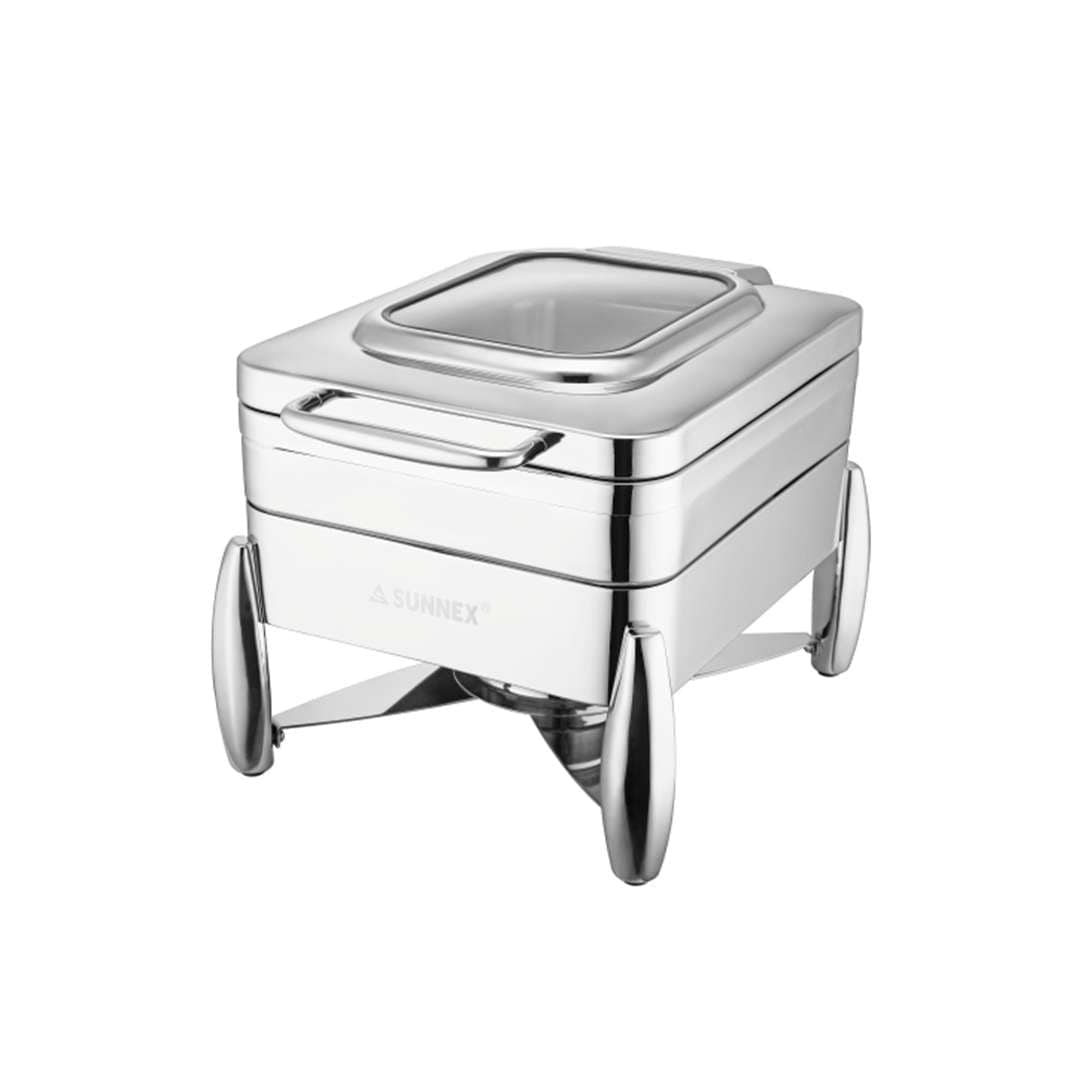 Sunnex Verona Stainless Steel Chafer - Half Size