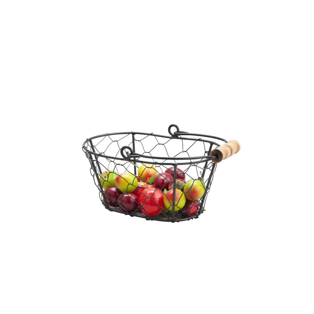 Sunnex Stainless Steel Wireware Oval Basket - 17 cm