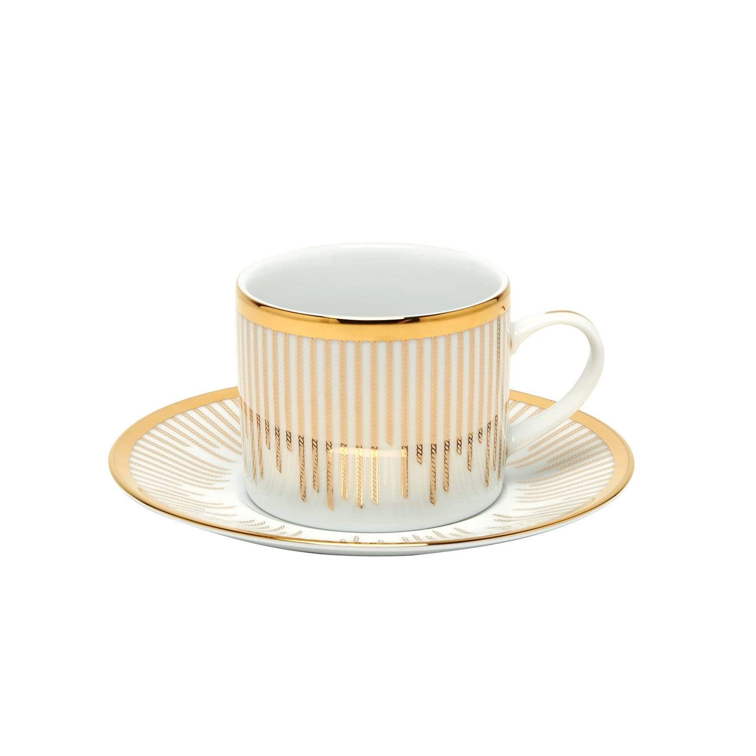 DANKOTUWA KANE GOLD 6+6 TEA CUP AND SAUCER CON - KANE-687/689