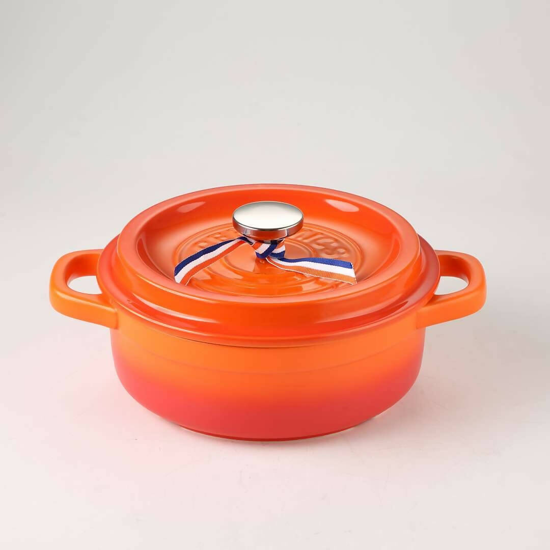 Che Brucia Ceramic Orange Direct Fire Casserole