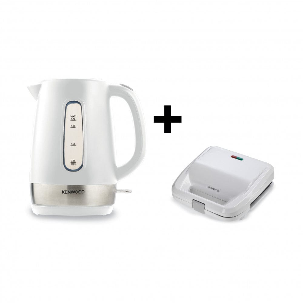 Kenwood Kettle ZJP01.A0WH + Kenwood 2in1 Sandwich Maker SMP02.000WH