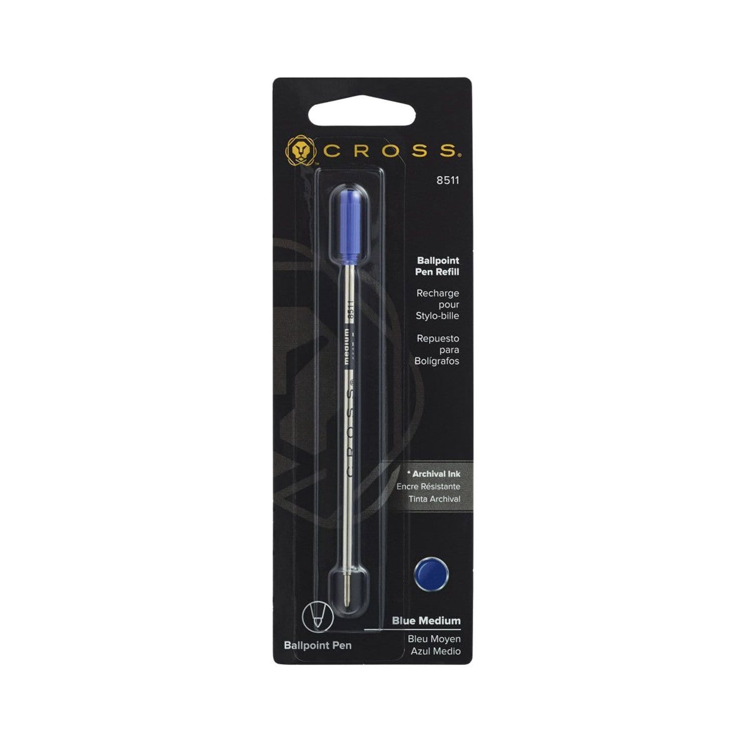 Cross Ballpoint Pen Refill Medium Blue - 8511