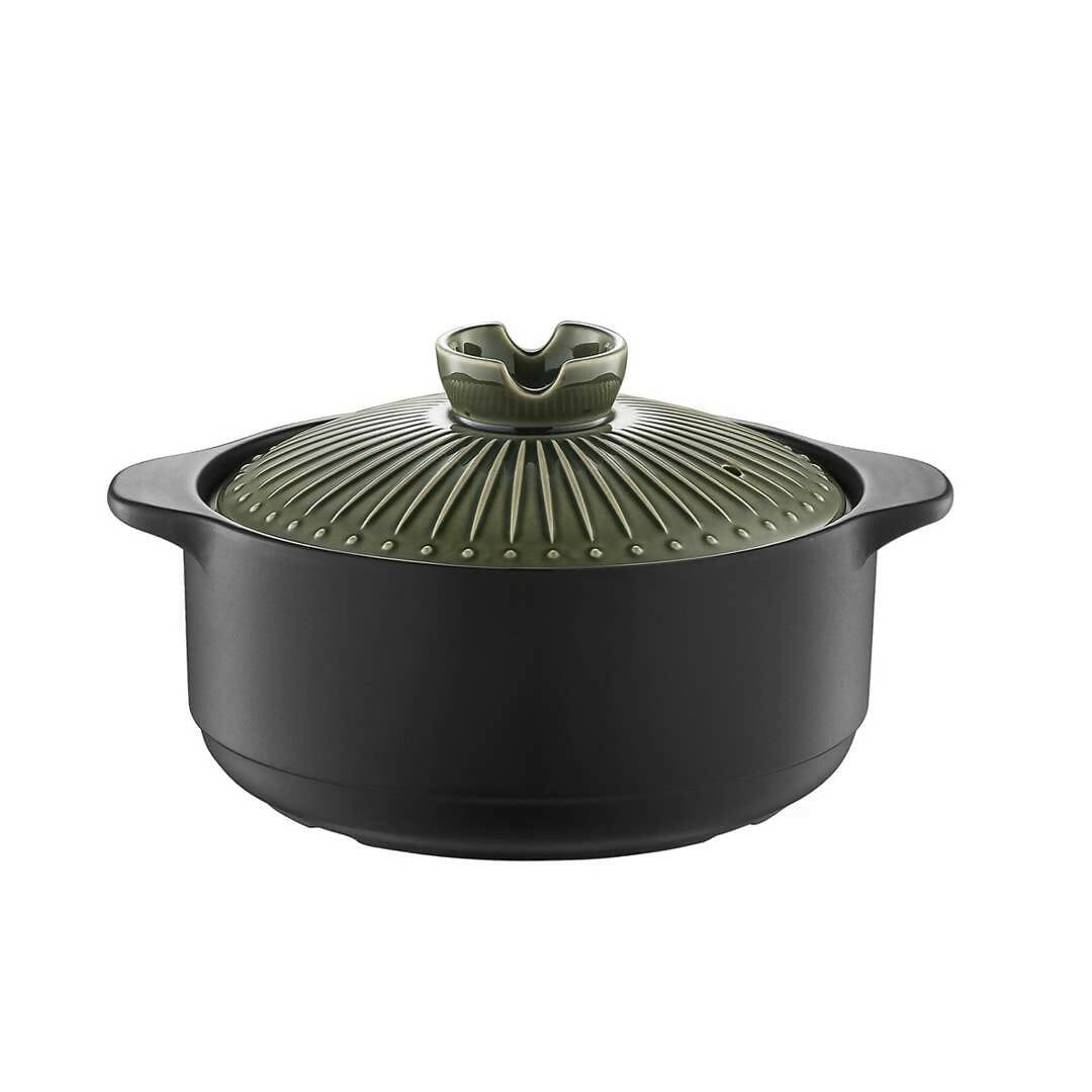 Che Brucia Ceramic Green Direct Fire Casserole