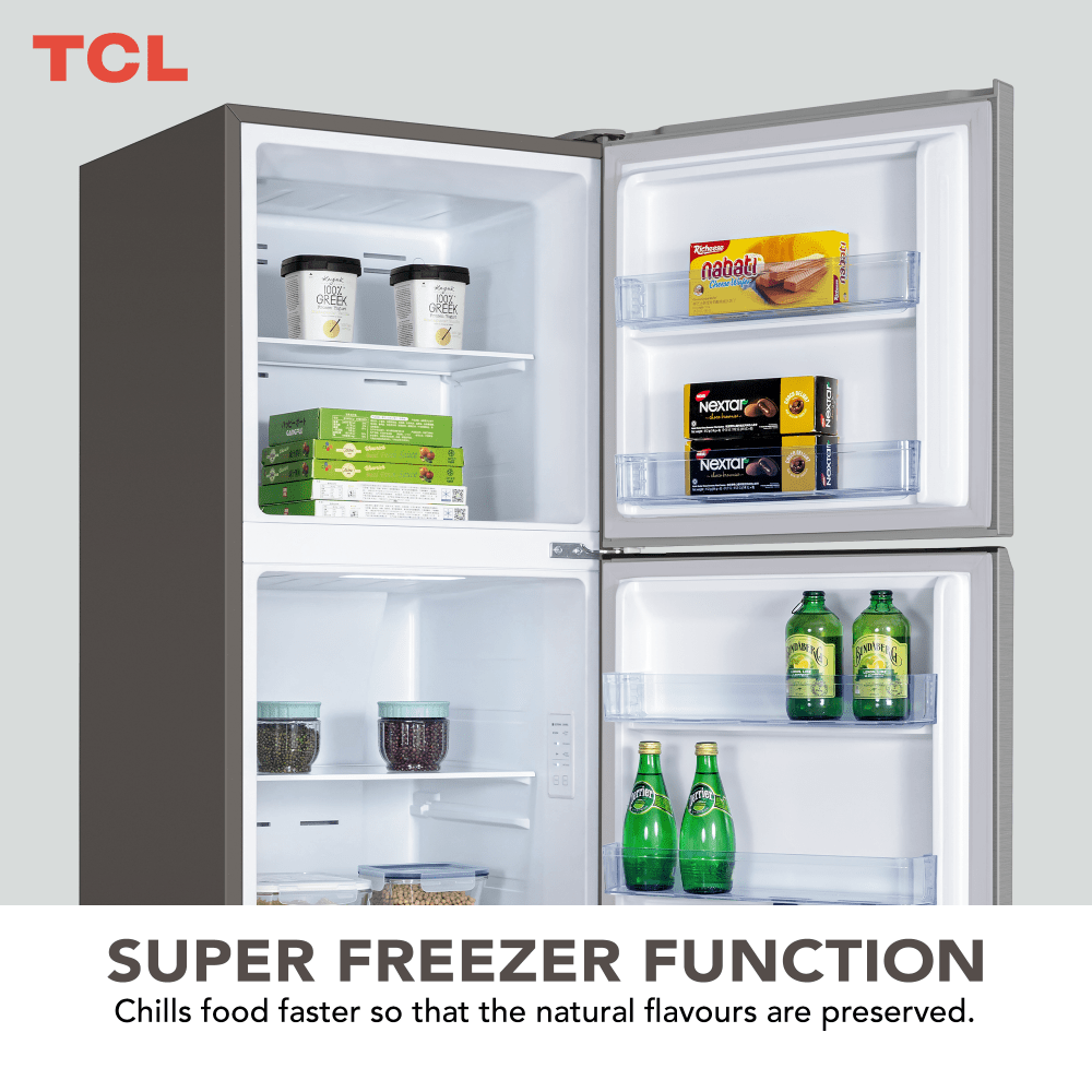 Tcl 324 Litre Top Mount Refrigerator, Inox P324Tmn – Jashanmal