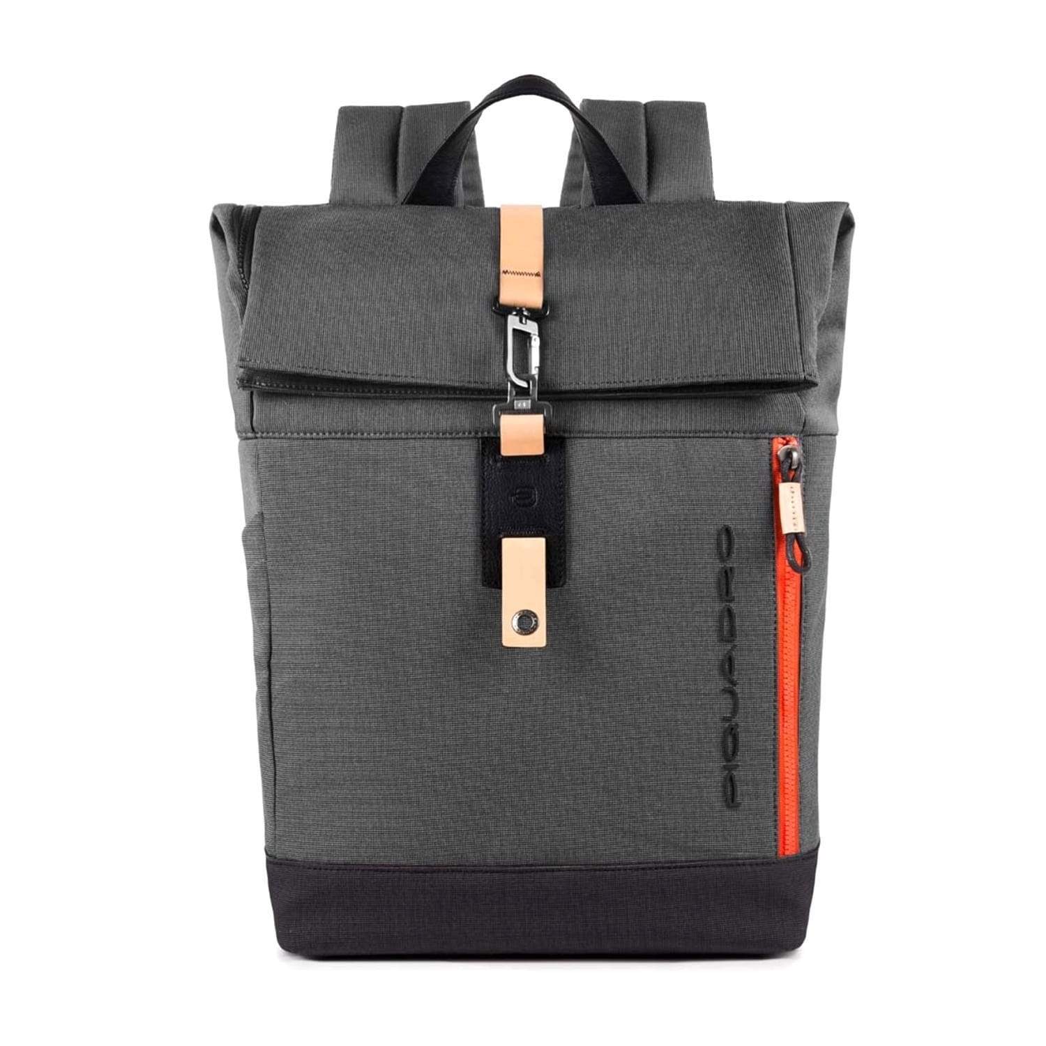 Piquadro Blade Roll Top Computer Backpack - Grey - CA4451BL/GR - Jashanmal Home